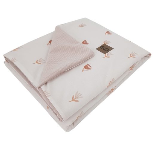 EKO Takaró pamut kétoldalas bársonyos alátéttel Beige Meadow 100x80cm