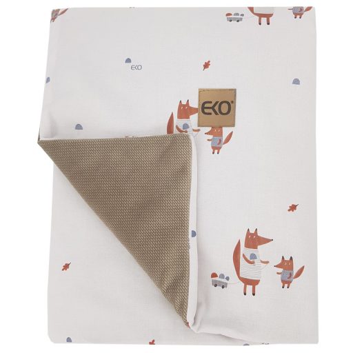 EKO Takaró pamut kétoldalas bársony alátéttel Fox 100x80cm