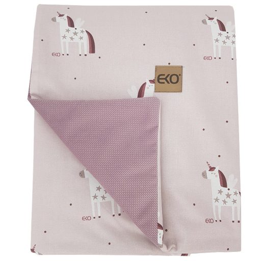 EKO Takaró pamut kétoldalas bársony alátéttel Unicorn 100x80cm