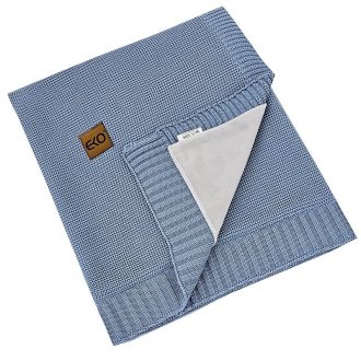 EKO Bambusz takaró szőrme béléssel Jeans 100x80 cm