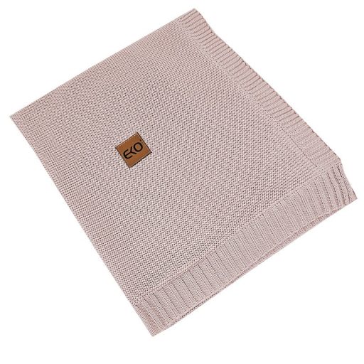 EKO Bambusz takaró szőrme béléssel Rose Pink 100x80 cm