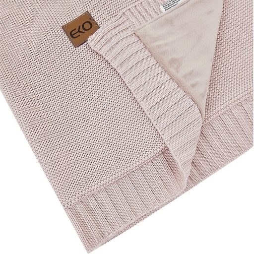 EKO Bambusz takaró szőrme béléssel Rose Pink 100x80 cm
