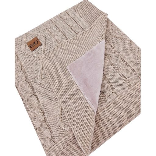 EKO Kasmír takaró szőrme béléssel Beige 100x80 cm