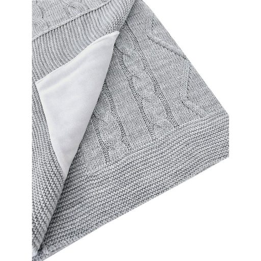EKO Kasmír takaró szőrme béléssel Grey 100x80 cm