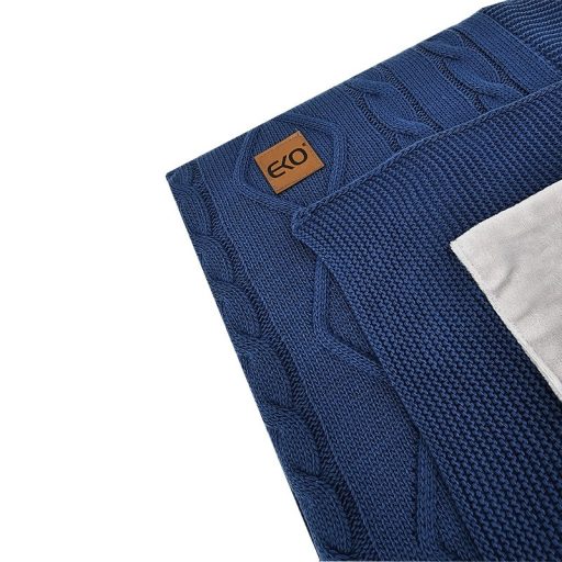 EKO Kasmír takaró szőrme béléssel Jeans 100x80 cm