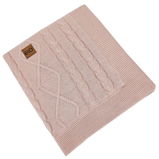 EKO Kasmír takaró szőrme béléssel Rose Pink 100x80 cm