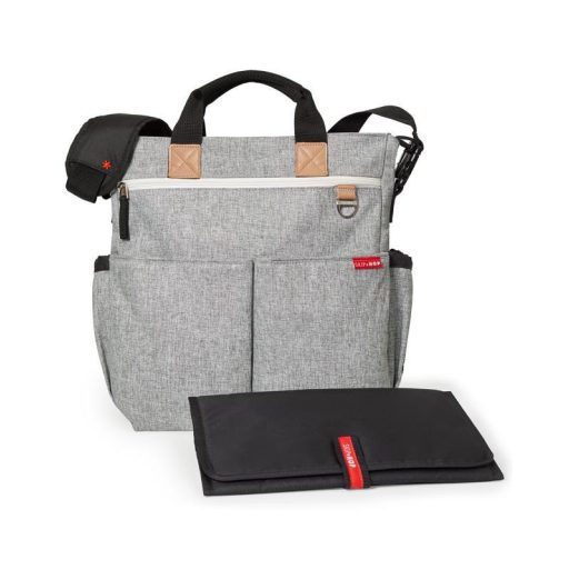 SKIP HOP Duo Signature pelenkázótáska szürke melírozott