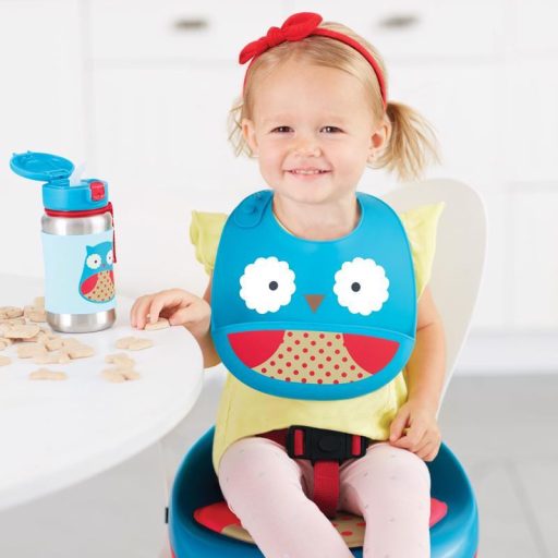 SKIP HOP Zoo Állatos szilikon előke Bagoly 6h+