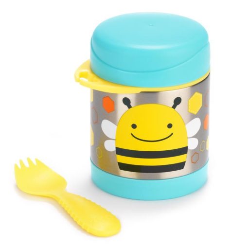SKIP HOP Zoo Ételtermosz kanál/villával Méhecske 325 ml, 3év+