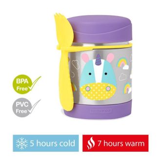  SKIP HOP Zoo Termosz ételtartó kanállal/villával Egyszarvú 325 ml, 3év+