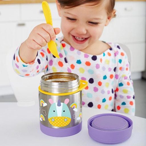 SKIP HOP Zoo Termosz ételtartó kanállal/villával Egyszarvú 325 ml, 3év+