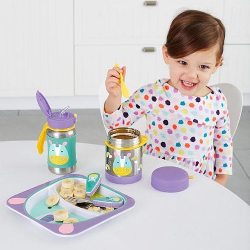 SKIP HOP Zoo Termosz ételtartó kanállal/villával Egyszarvú 325 ml, 3év+