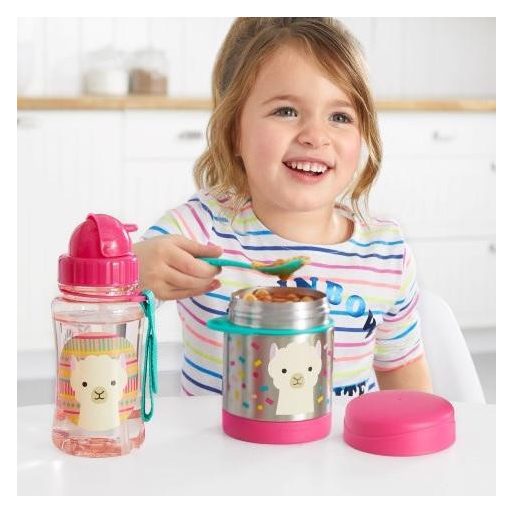 SKIP HOP Zoo Termosz ételhez kanállal/villával Lama 325 ml, 3év+