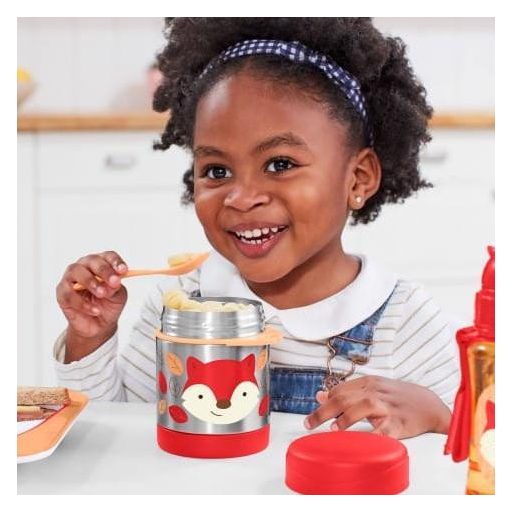 SKIP HOP Zoo Ételtermosz kanál/villával Róka 325 ml, 3év+