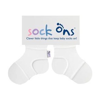 KIKKO SOCK ONS Zoknitartó Classic, fehér (0-6h)