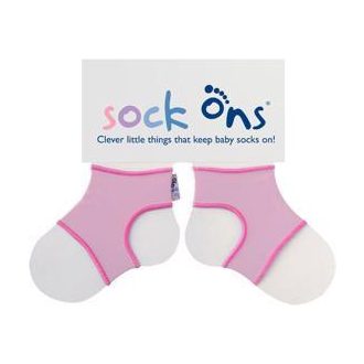 KIKKO Sock Ons Zoknitartó Classic - Baby rózsaszín (0-6h)