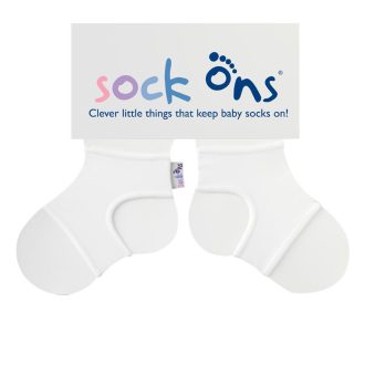 KIKKO SOCK ONS Zoknitartó Classic, fehér (6-12h)