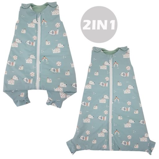 EKO Pamut multifunkcionális alvózsák Dogs Mint 50x75 cm, 3-12m 2,5 TOG