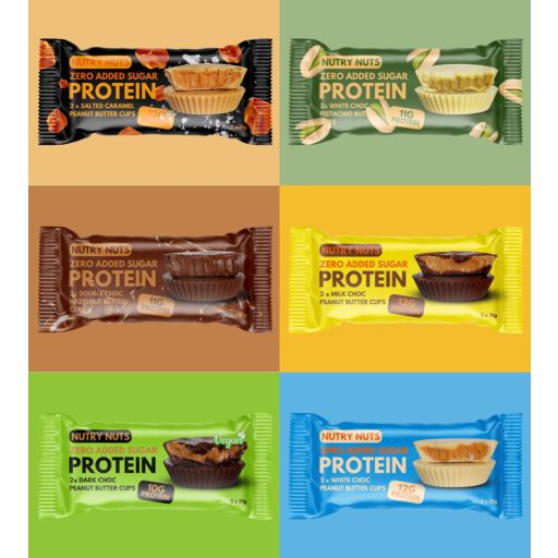 NUTRY NUTS Protein Hazelnut Butter Cups - Double Choc 42g