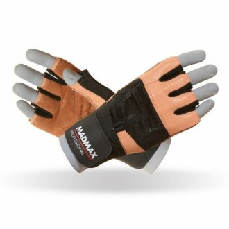   MADMAX Professional Natural Brown Csuklószorítós Kesztyű L