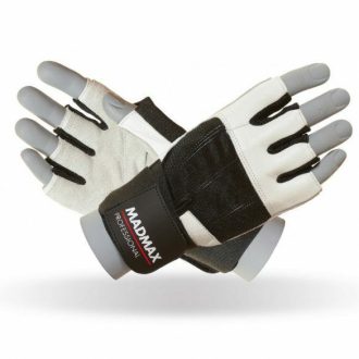 MADMAX Professional White Csuklószorítós Kesztyű XL