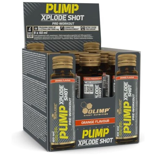 OLIMP SPORT Pump Xplode Shot Ampulla 9X60 ml Orange