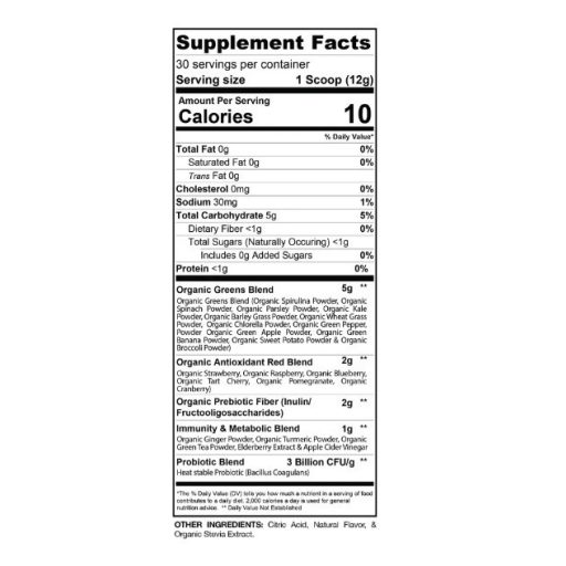 GASPARI Proven Green & Reds 360g Strawberry Lemonade