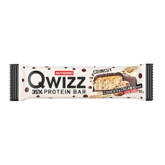 NUTREND QWIZZ Protein Bar 60g Cookies&Cream (24pcs)