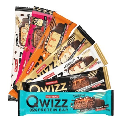 NUTREND QWIZZ Protein Bar 60g Cookies&Cream (24pcs)