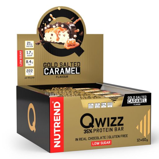 NUTREND QWIZZ Protein Bar 60g Salted Caramel (24pcs)
