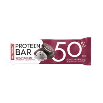 NUTREND PROTEIN BAR 50% COOKIES&CREAM 50G (30)