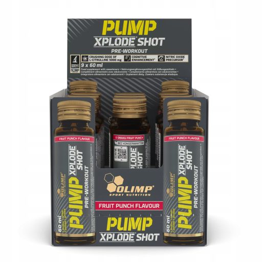 OLIMP SPORT Pump Xplode Shot Ampulla 9X60 ml Fruit Punch