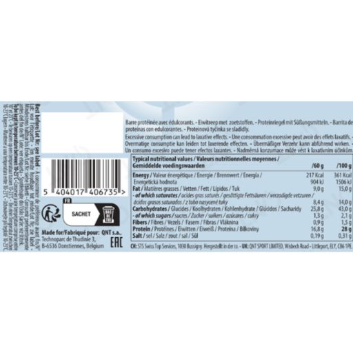 QNT Milkii Protein Bar 60g Chocolate-Coconut flakes (12)