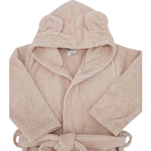 EKO Köntös pamutból kapucnival és fülekkel Powder pink méret L 104-110