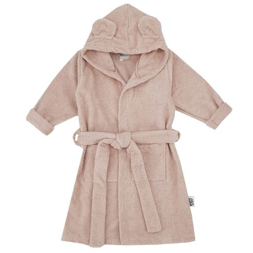 EKO Köntös pamutból kapucnival és fülekkel Powder pink méret L 80-86
