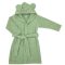EKO Köntös pamutból kapucnival és fülekkel Olive green méret L 92-98