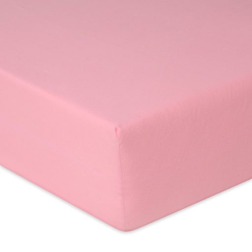 BABYMATEX Jersey lepedő gumival, 60x120 rózsaszín