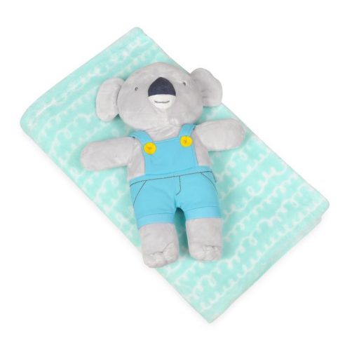 BABYMATEX Takaró játékkal Koala Mint 75 x 100 cm