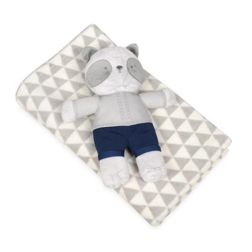 BABYMATEX Panda Grey játékos takaró 75 x 100 cm