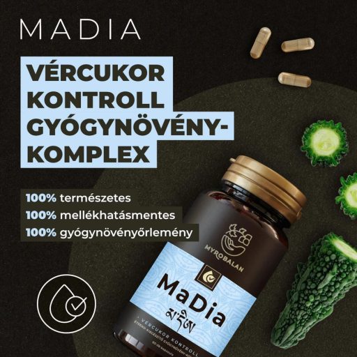 Myrobalan MADIA vércukor kontroll gyógynövény-komplex 60 db
