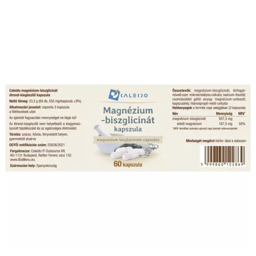 Caleido magnézium biszglicinát kapszula 60 db