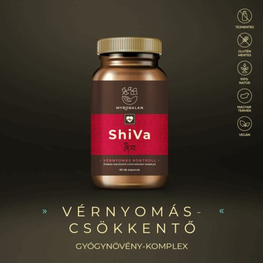 Myrobalan SHIVA vérnyomáscsökkentő gyógynövény-komplex 60 db vegán kapszula