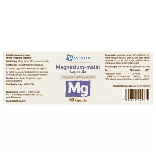 Caleido magnézium-malát kapszula 60 db
