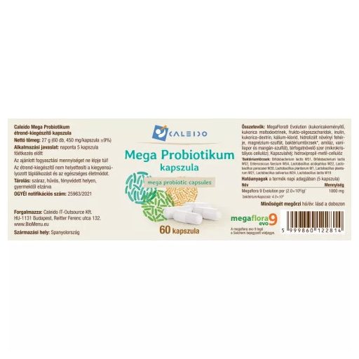 Caleido mega probiotikum kapszula 60 db