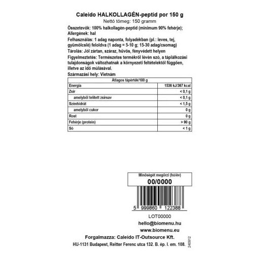 Caleido halkollagén-peptid por 150 g