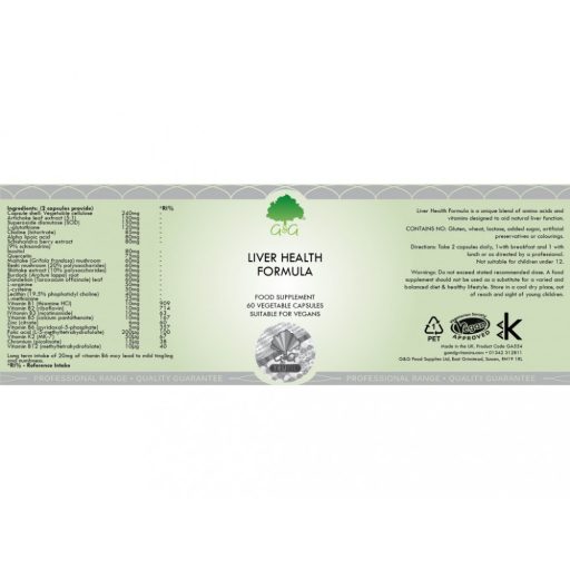 G&G MÁJTISZTÍTÓ FORMULA (LIVER SUPPORT) 60 kapszula