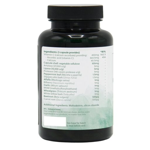 G&G pH-barát C-vitamin Formula enzimekkel és gyógynövényekkel 120 kapszula