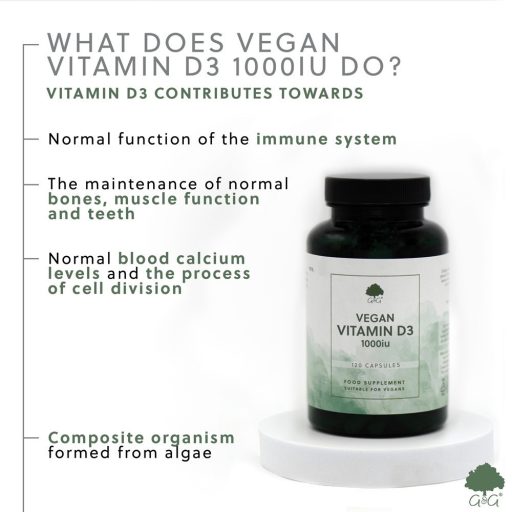 G&G D3-vitamin vegán 1000NE 120 kapszula
