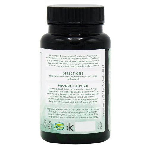 G&G D3-vitamin vegán 1000NE 120 kapszula