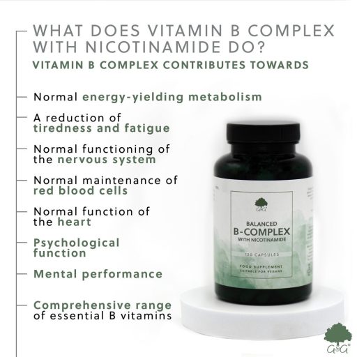 G&G B-vitamin komplex 50mg (nikotinamidos) 120 kapszula